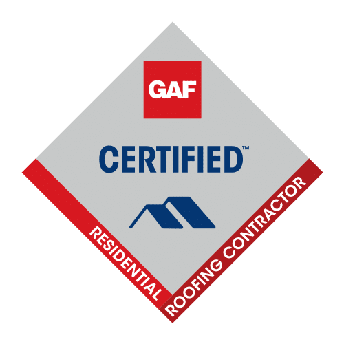 GAF certified contractor seal.